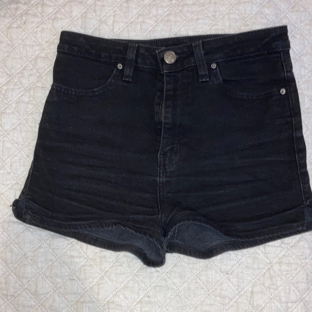 Shorts, high waist, black, sz7W, BDG